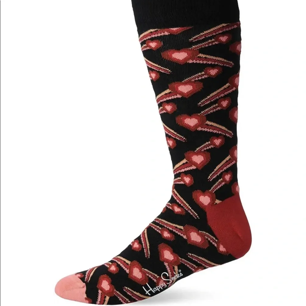 Unisex Happy Socks Shooting Heart Crew Socks
